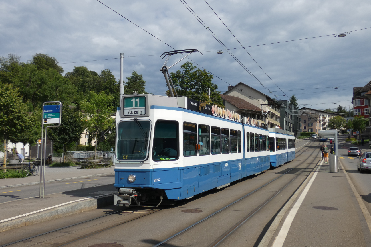 Zürich, SWP/SIG/BBC Be 4/6 "Tram 2000" # 2052