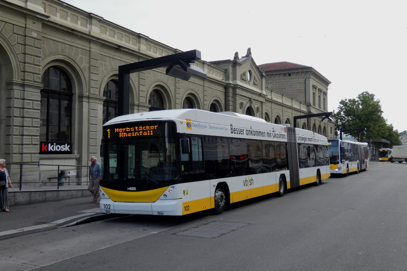 Шаффхаузен, Hess SwissTrolley 3 (BGT-N2C) № 102 Шаффхаузен, Hess SwissTrolley 3 (BGT-N2C) № 102