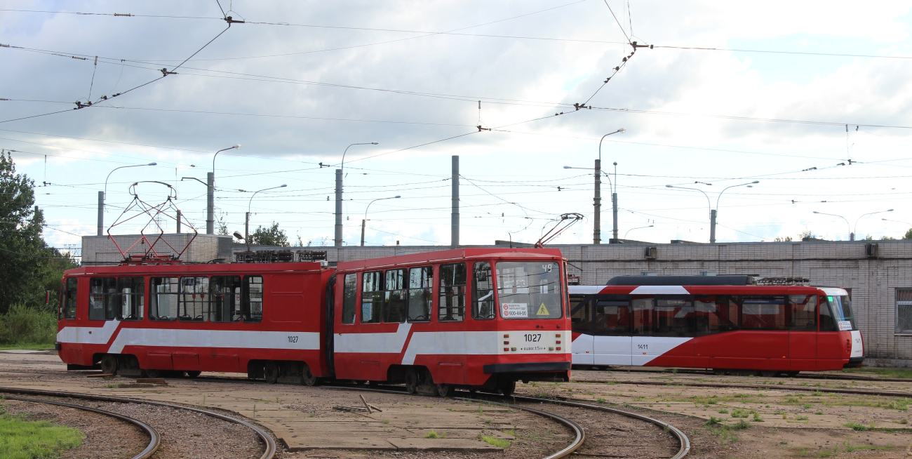 Санкт-Петербург, 71-147К (ЛВС-97К) № 1027; Санкт-Петербург — Конечные станции и разворотные кольца