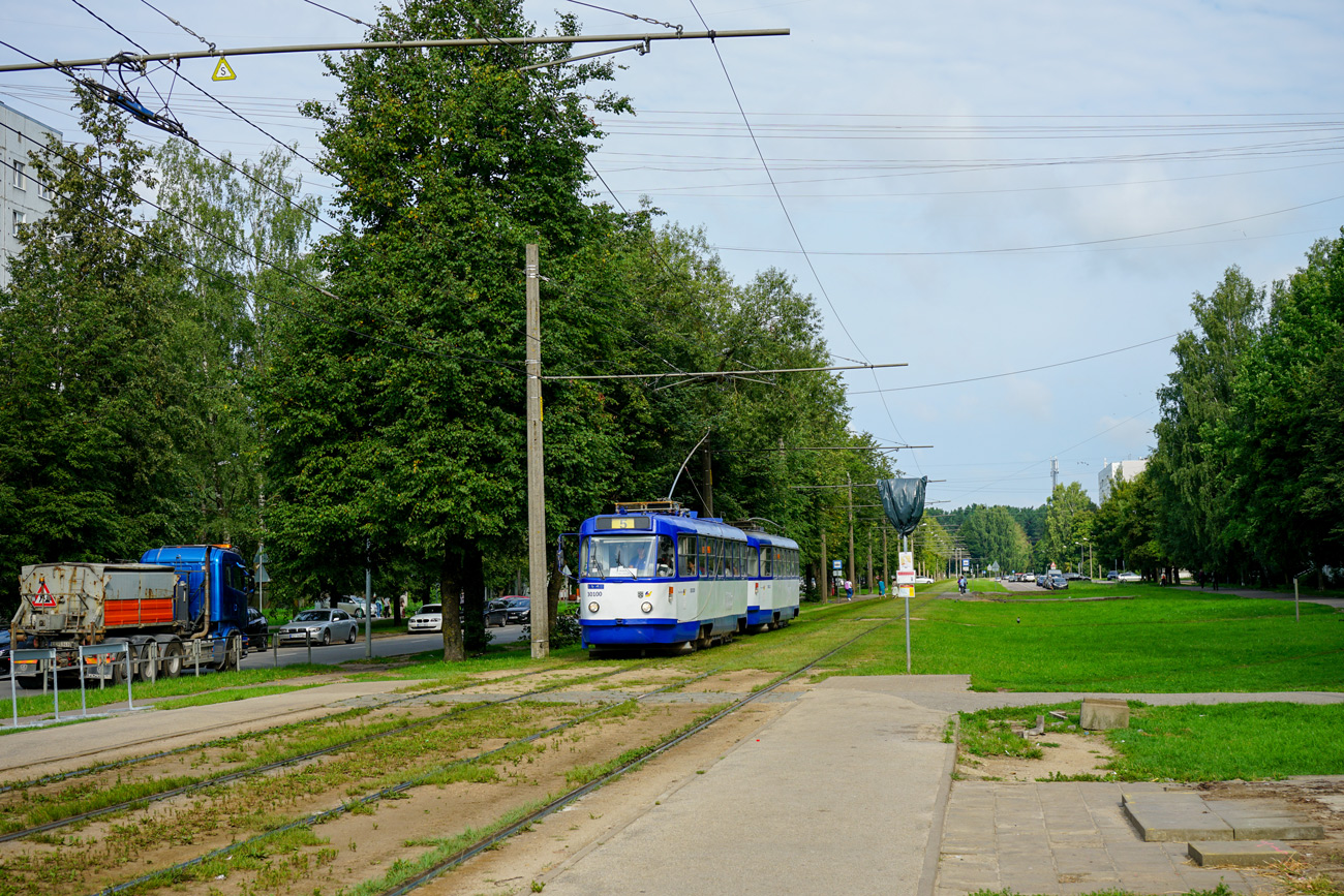 Рига, Tatra T3A № 30100; Рига — Трамвайные линии и инфраструктура