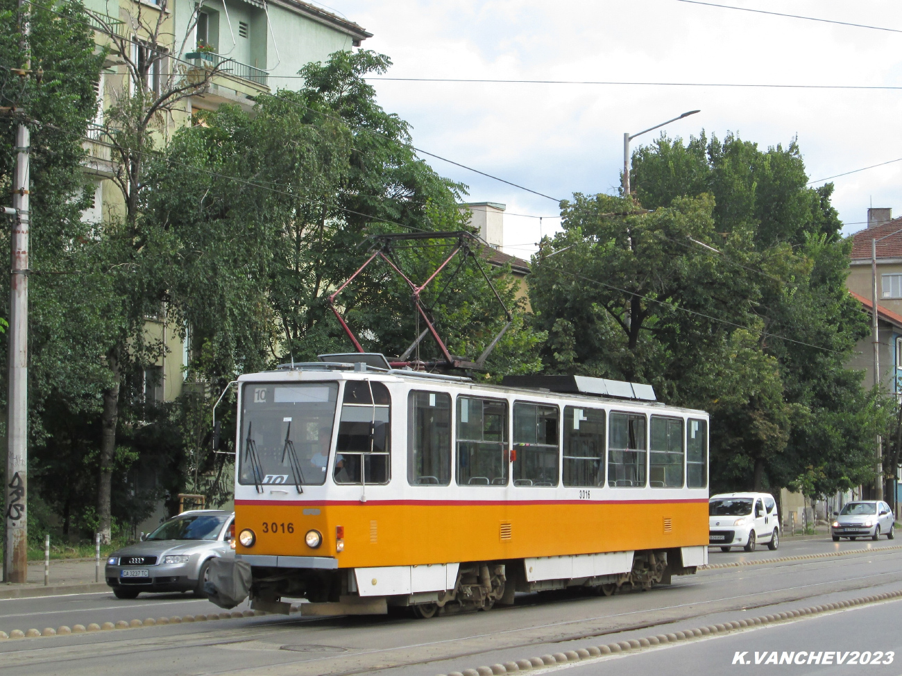 Sofia, Tatra T6A2B N°. 3016