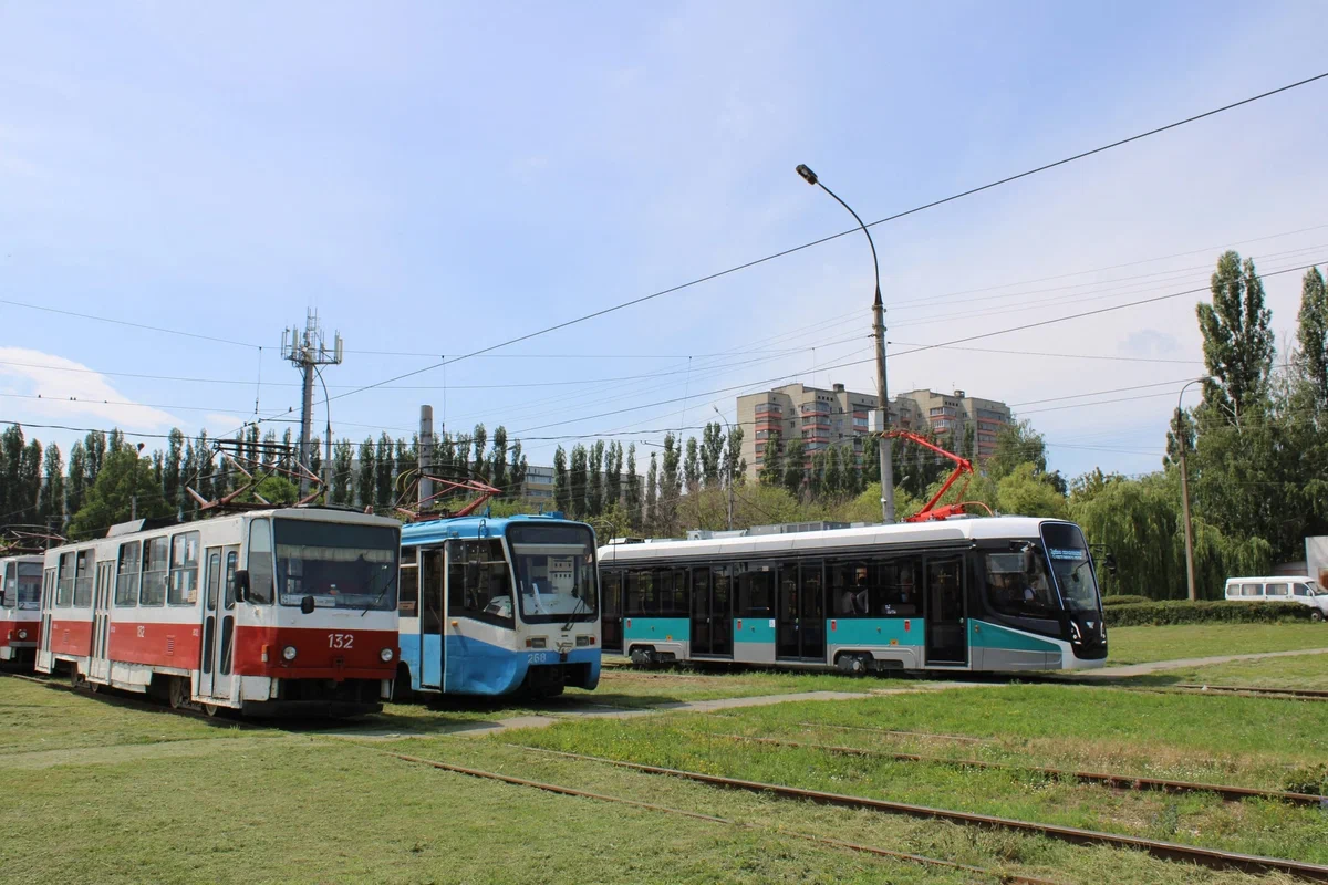 Липецк, Tatra T6B5SU № 132; Липецк — Трамвайное депо №2