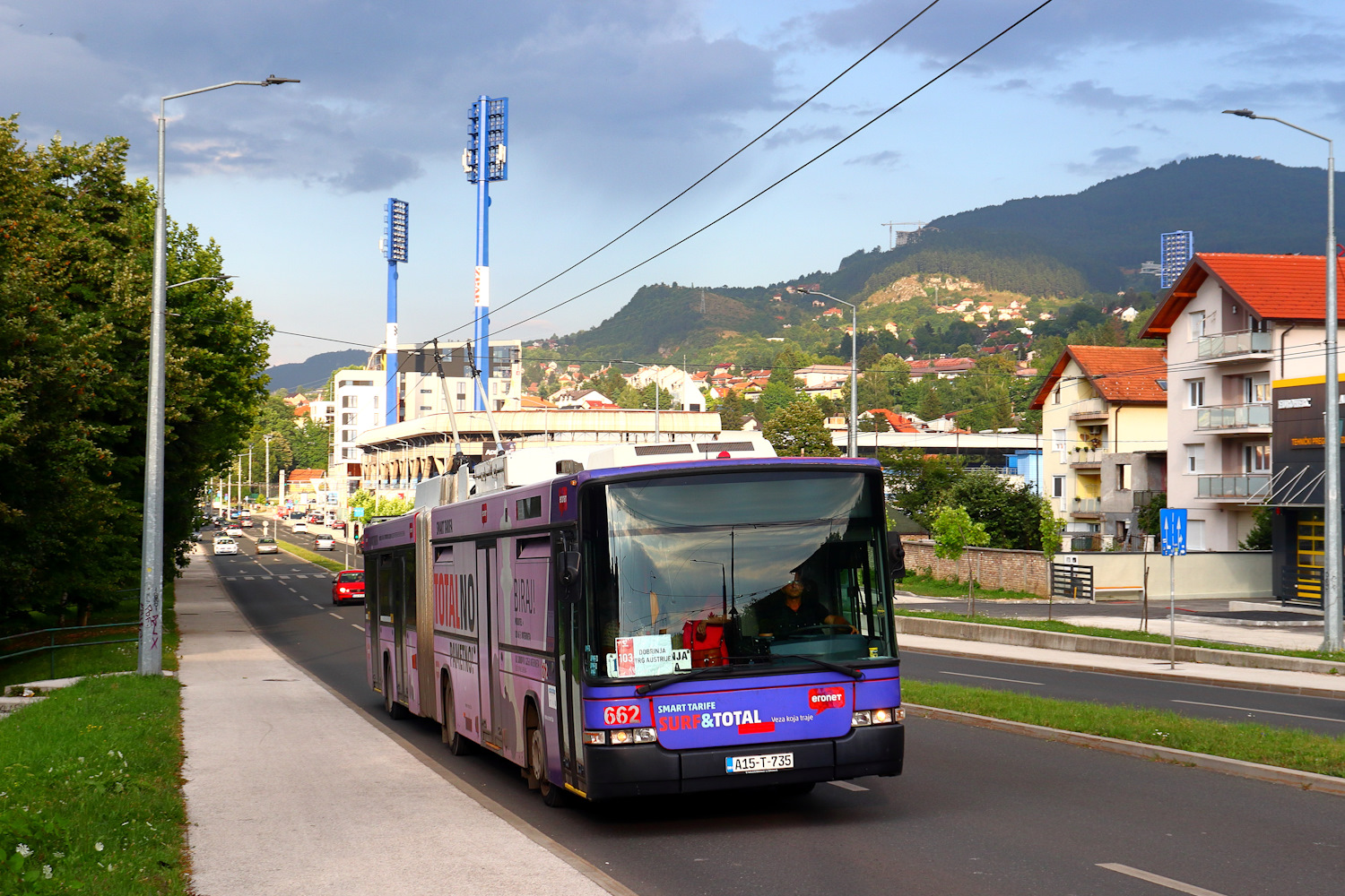 Сараево, Hess SwissTrolley 2 (BGT-N1) № 662