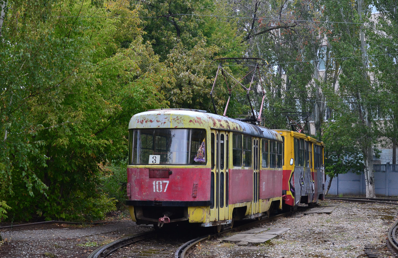Волжский, Tatra T3SU № 107