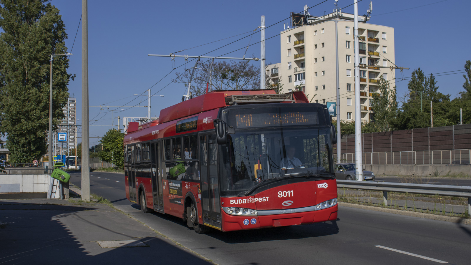 Budapesta, Solaris Trollino III 12 Škoda Nr. 8011