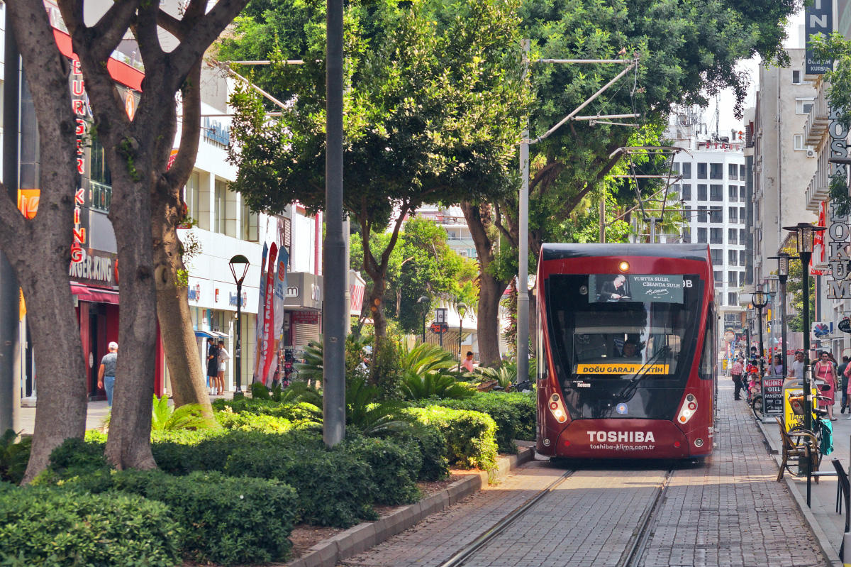 Antalya, Hyundai Rotem Nr. 209; Antalya — Lines and Infrastructure — light rail tram