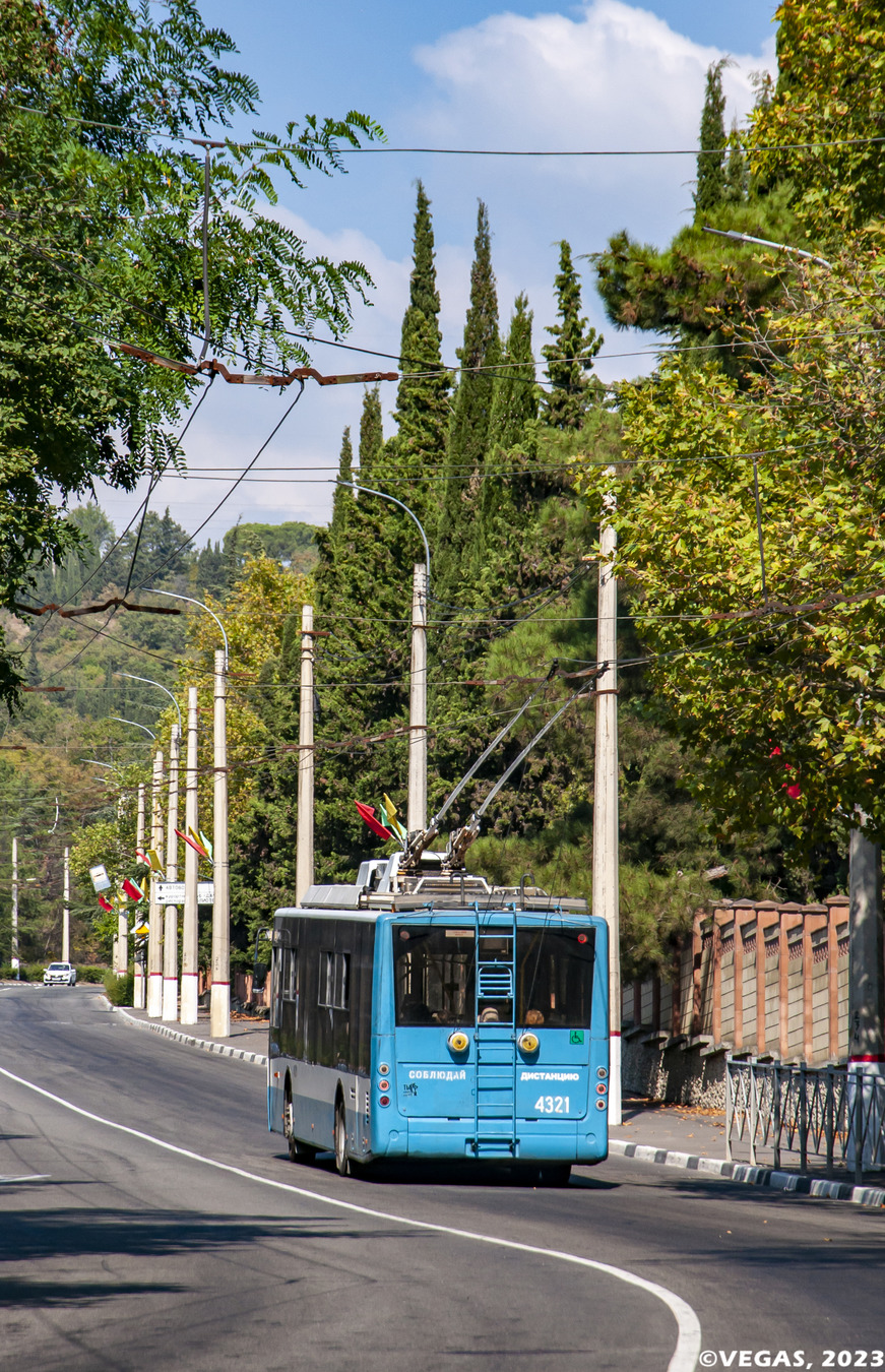 Крымский троллейбус, Богдан Т70110 № 4321