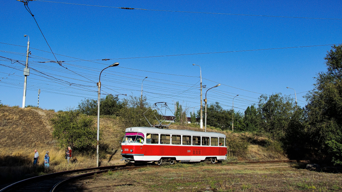 Wolgograd, Tatra T3SU (2-door) Nr. 3019