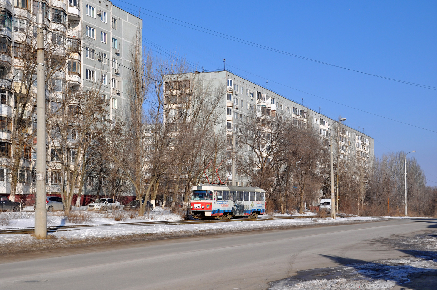 Волгоград, Tatra T3SU № 2721; Волгоград — Трамвайные линии: [2] Второе депо — Советский район