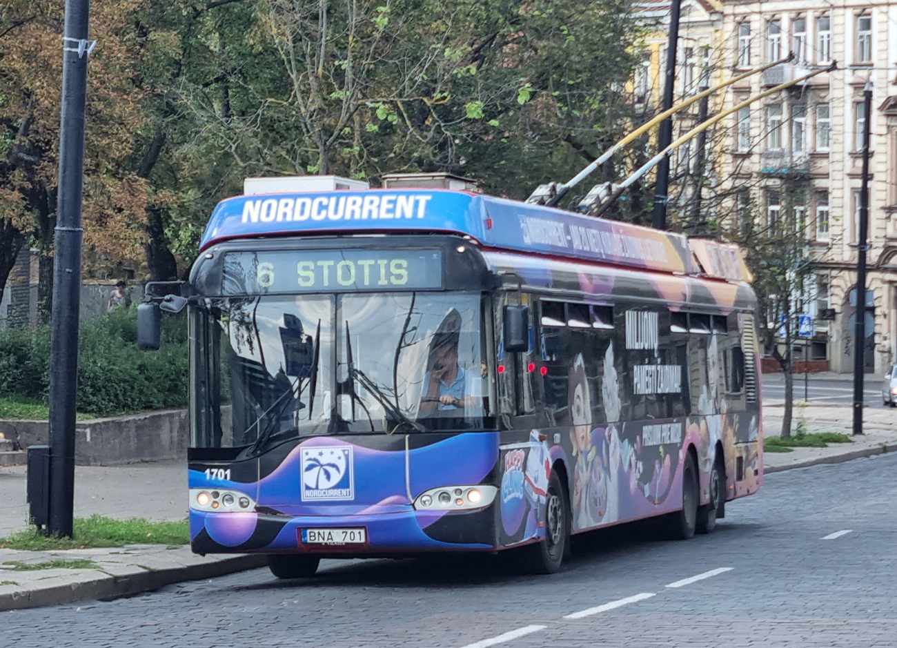 Viļņa, Solaris Trollino II 15 AC № 1701; Viļņa — Planned service disruptions (detours)