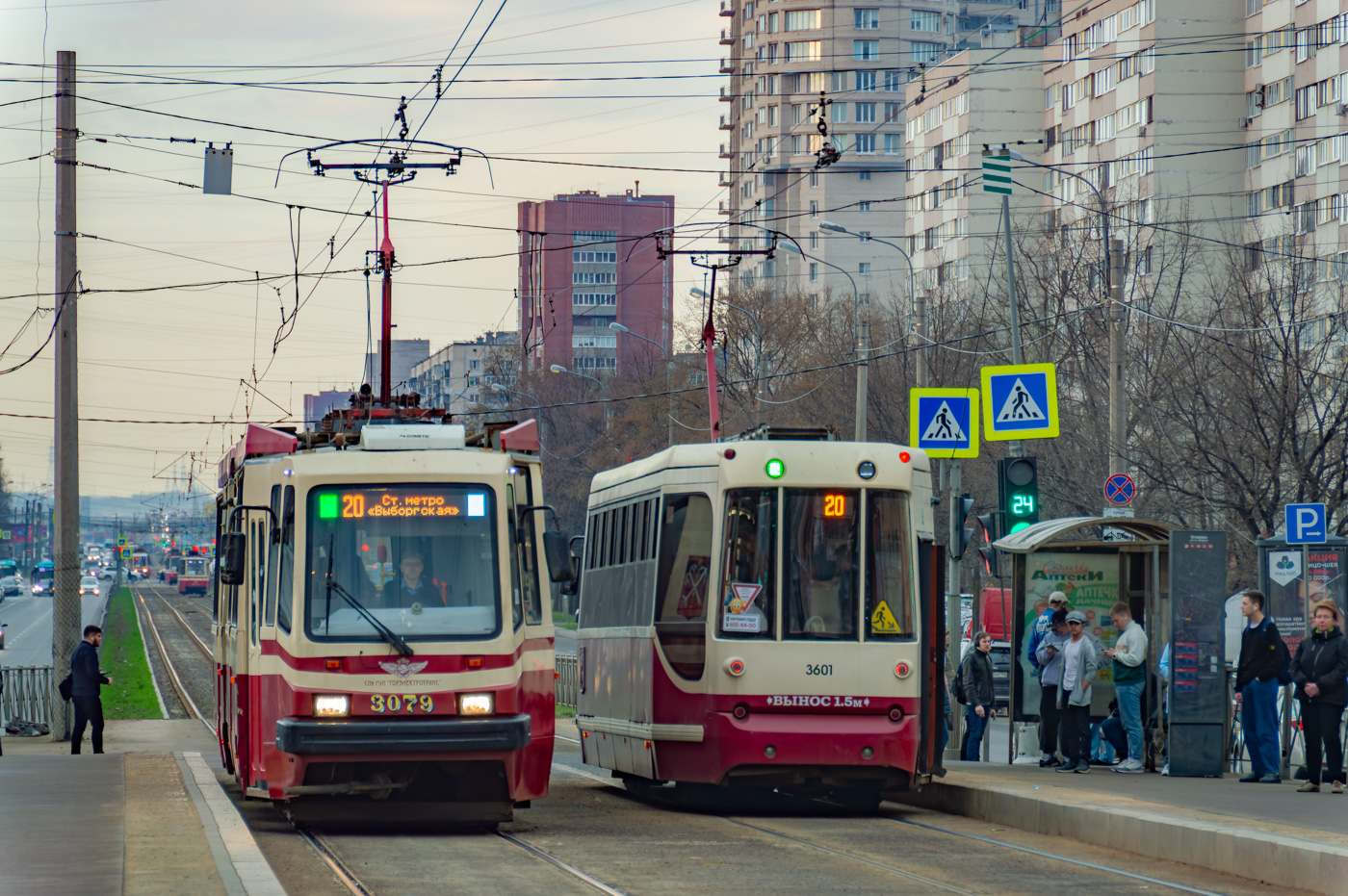 Санкт-Петербург, ЛВС-86М2 № 3079; Санкт-Петербург, ЛМ-68М2 (мод. СПб ГЭТ) № 3601