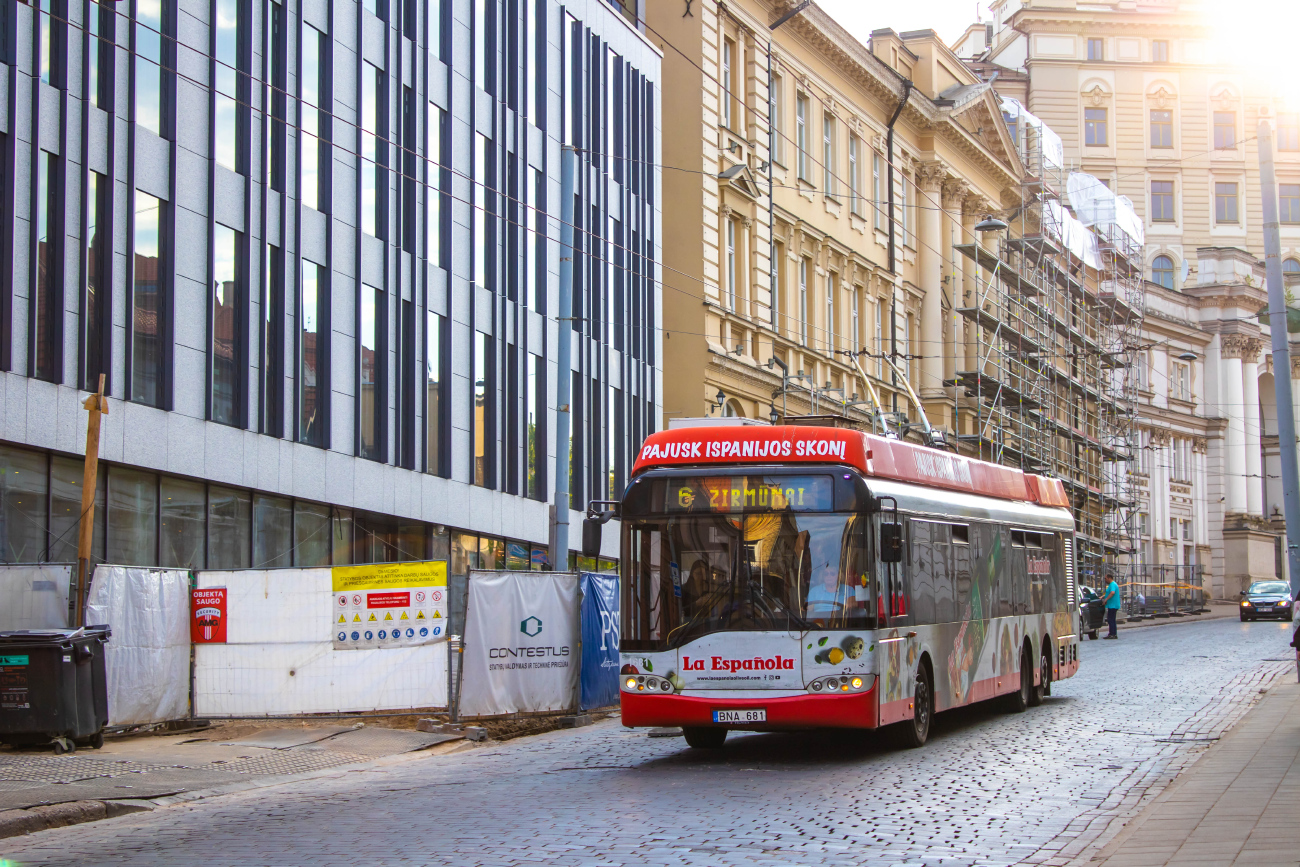 Вильнюс, Solaris Trollino II 15 AC № 1681