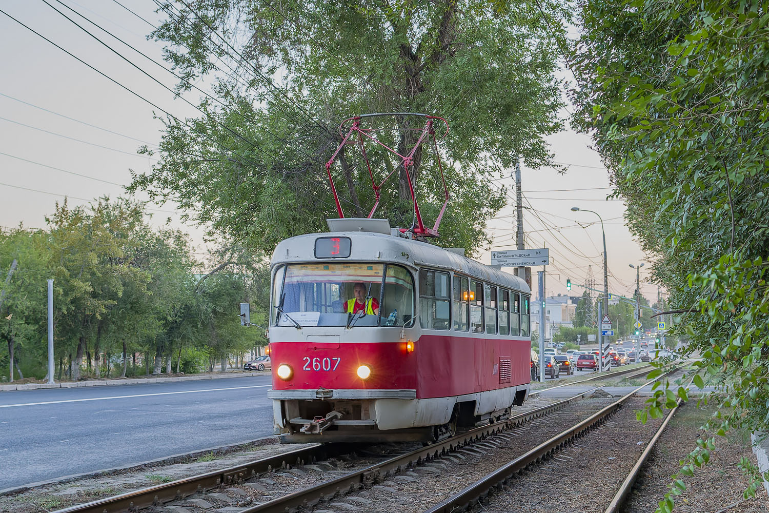 Волгоград, Tatra T3SU (двухдверная) № 2607