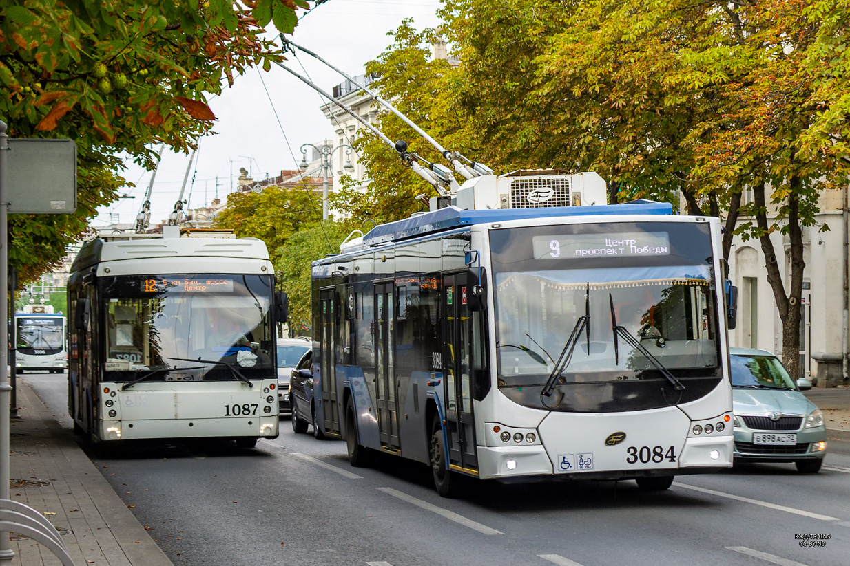 სევასტოპოლი, Trolza-5265.02 “Megapolis” № 1087; სევასტოპოლი, VMZ-5298.01 “Avangard” № 3084