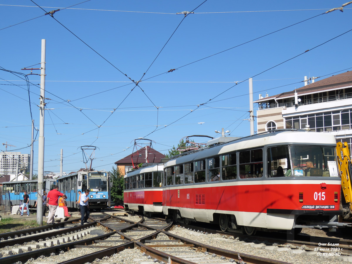 Краснодар, Tatra T3SU КВР ТРЗ № 015; Краснодар — Реконструкция трамвайного узла у КубГТУ