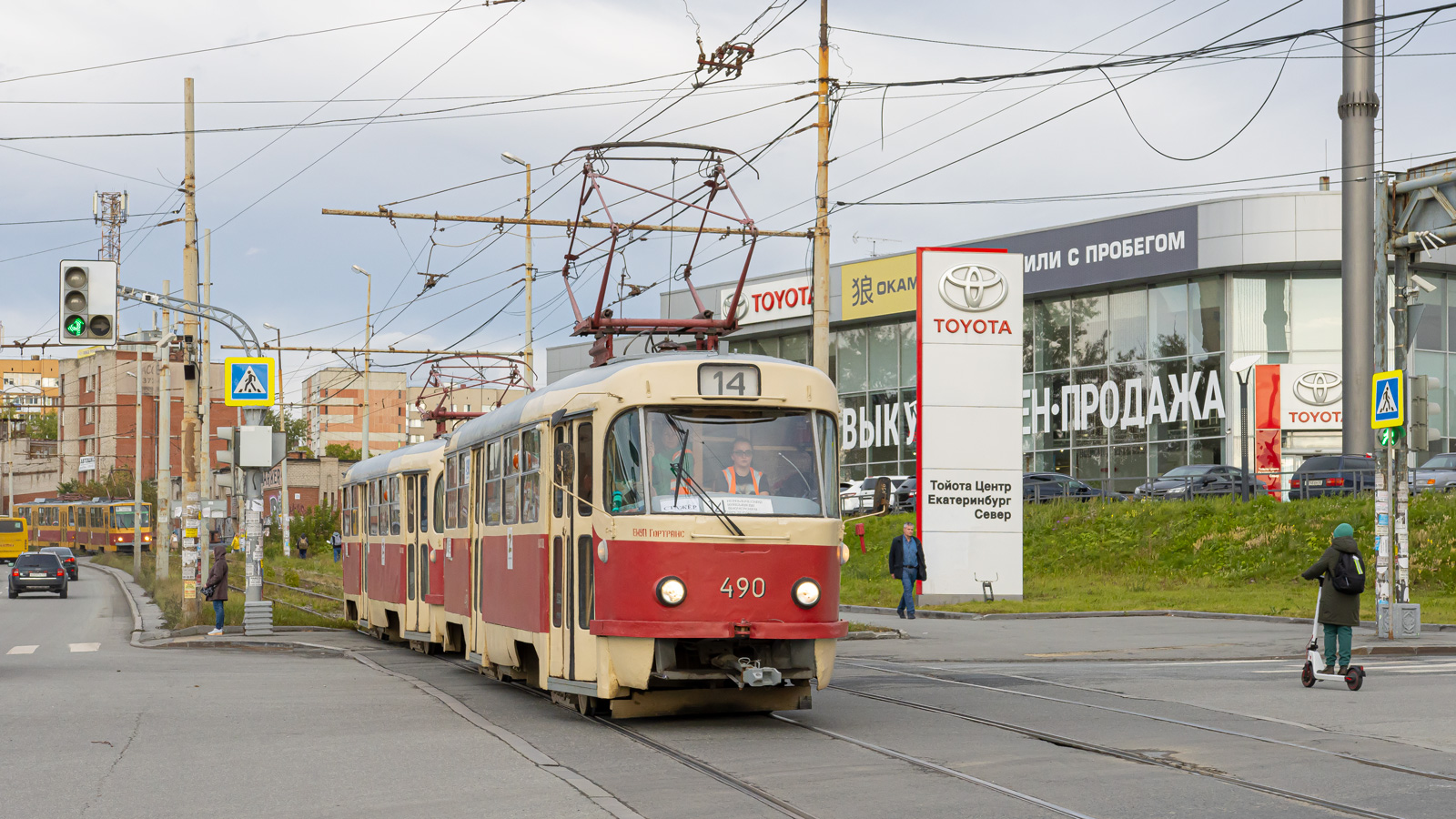 Jekaterynburg, Tatra T3SU (2-door) Nr 490