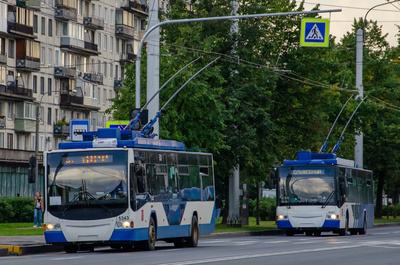 Санкт-Петербург, ВМЗ-5298.01 «Авангард» № 5343; Санкт-Петербург, ВМЗ-5298.01 «Авангард» № 5341