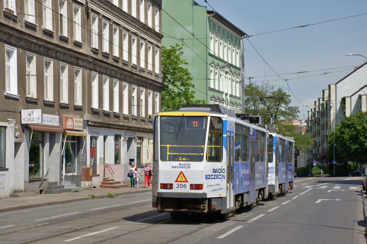 Щецин, Tatra T6A2M № 206