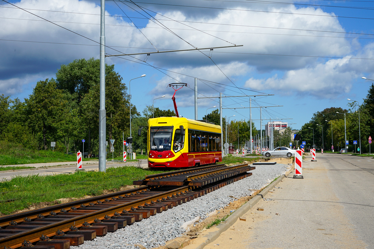 Даугавпилс, 71-911 «City Star» № 021; Даугавпилс — Реновация путей на ул. Ятниеку Даугавпилс, 71-911 «City Star» № 021; Даугавпилс — Реновация путей на ул. Ятниеку