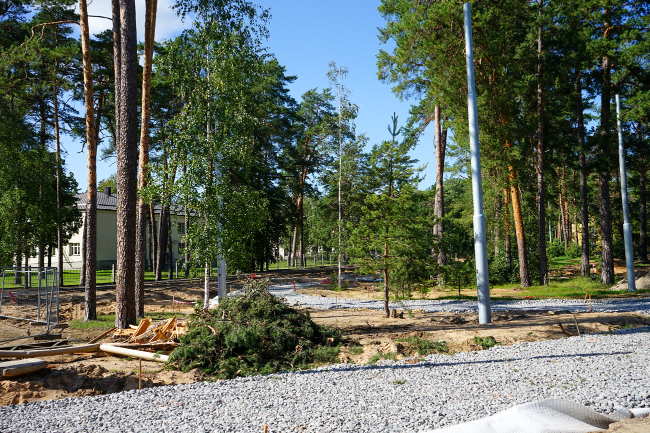 陶格夫匹爾斯 — Construction of new tram line Ķīmija — Stropi