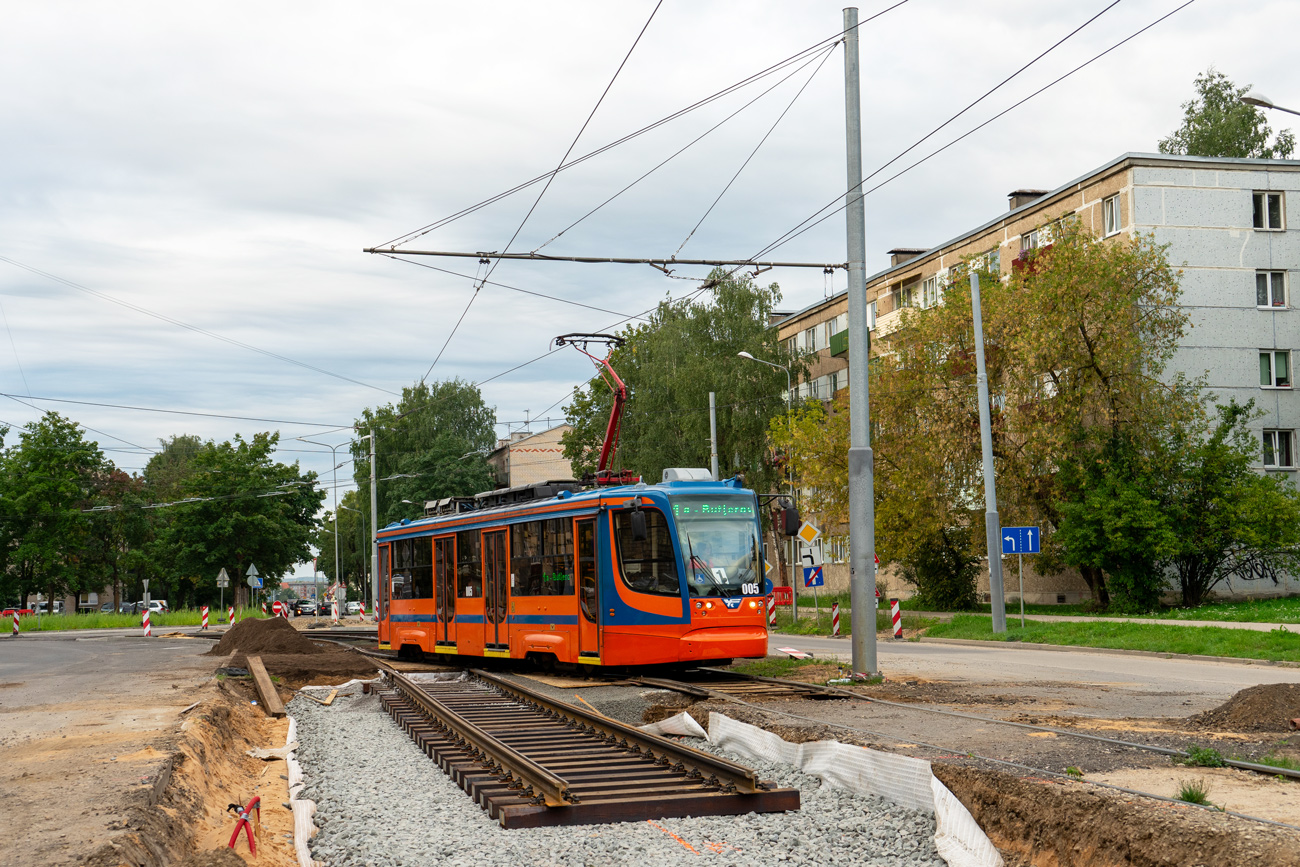 Daugavpils, 71-623-02 № 005; Daugavpils — Reconstruction of track on Jātnieku str.