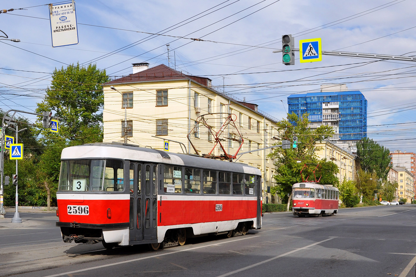 Volgograd, Tatra T3SU (2-door) № 2596