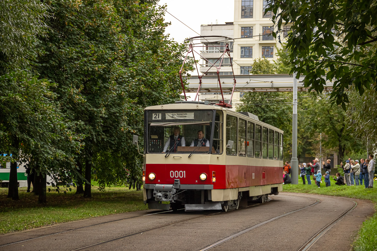 Москва, Tatra T6B5SU № 0001; Москва — Парад и выставка трамваев в честь Дня города 9 сентября 2023