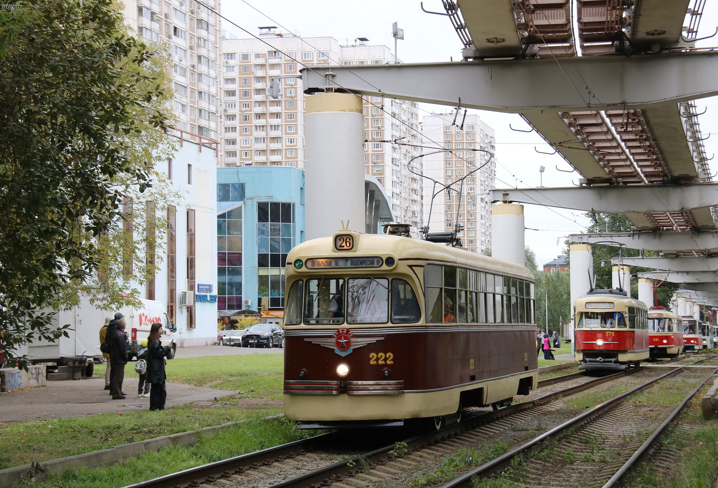 Moskva, RVZ-6 Br. 222; Moskva — Tram parade and exhibition at the City Day on September 9, 2023