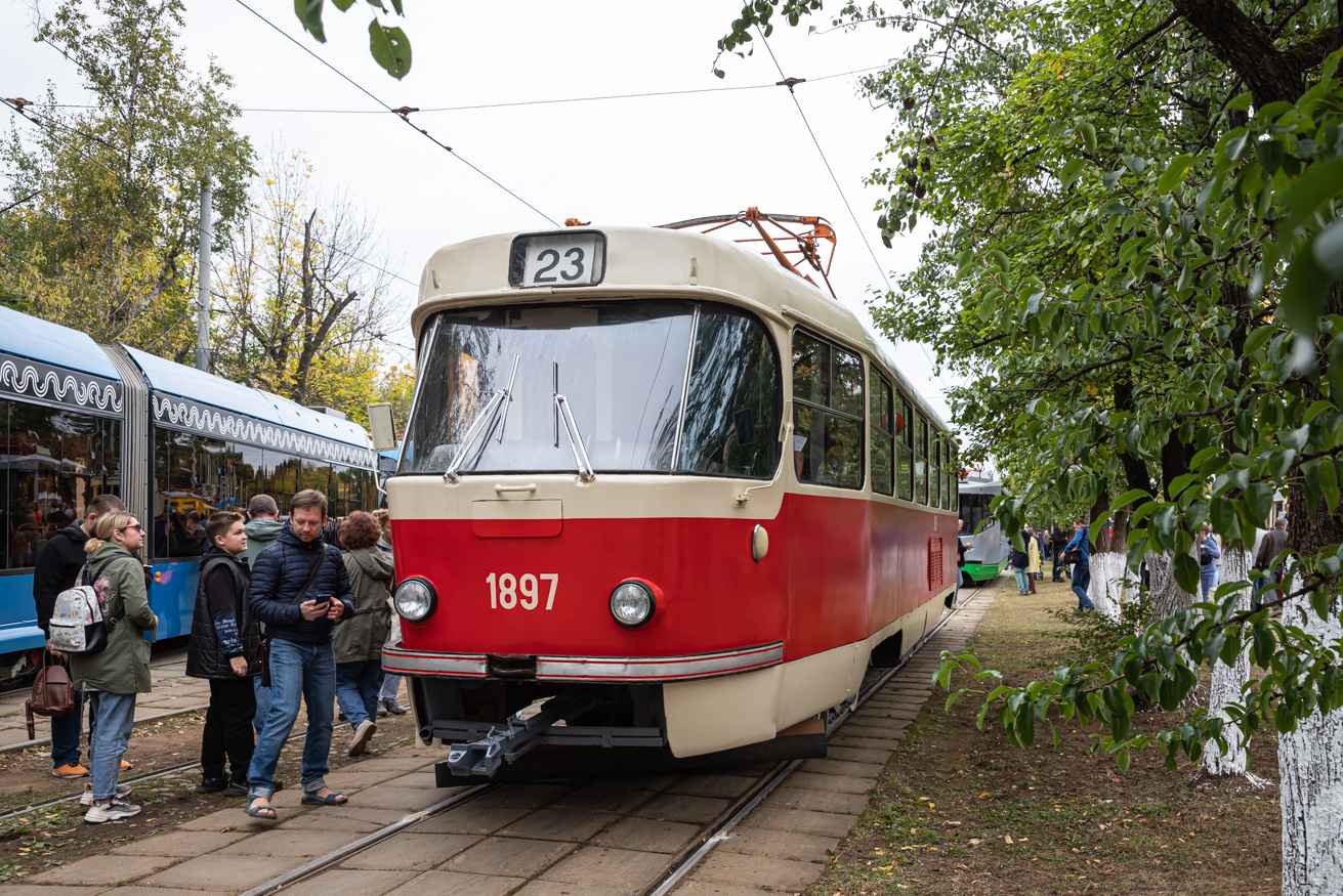Moskva, Tatra T3SU (2-door) č. 1897; Moskva — Tram parade and exhibition at the City Day on September 9, 2023