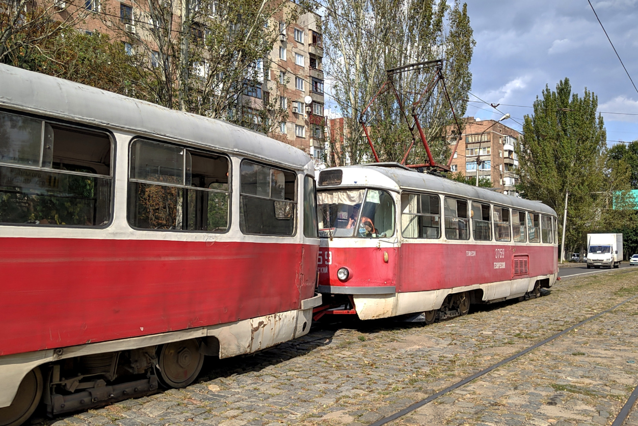 Донецк, Tatra T3SU (двухдверная) № 3759 (Т-759)