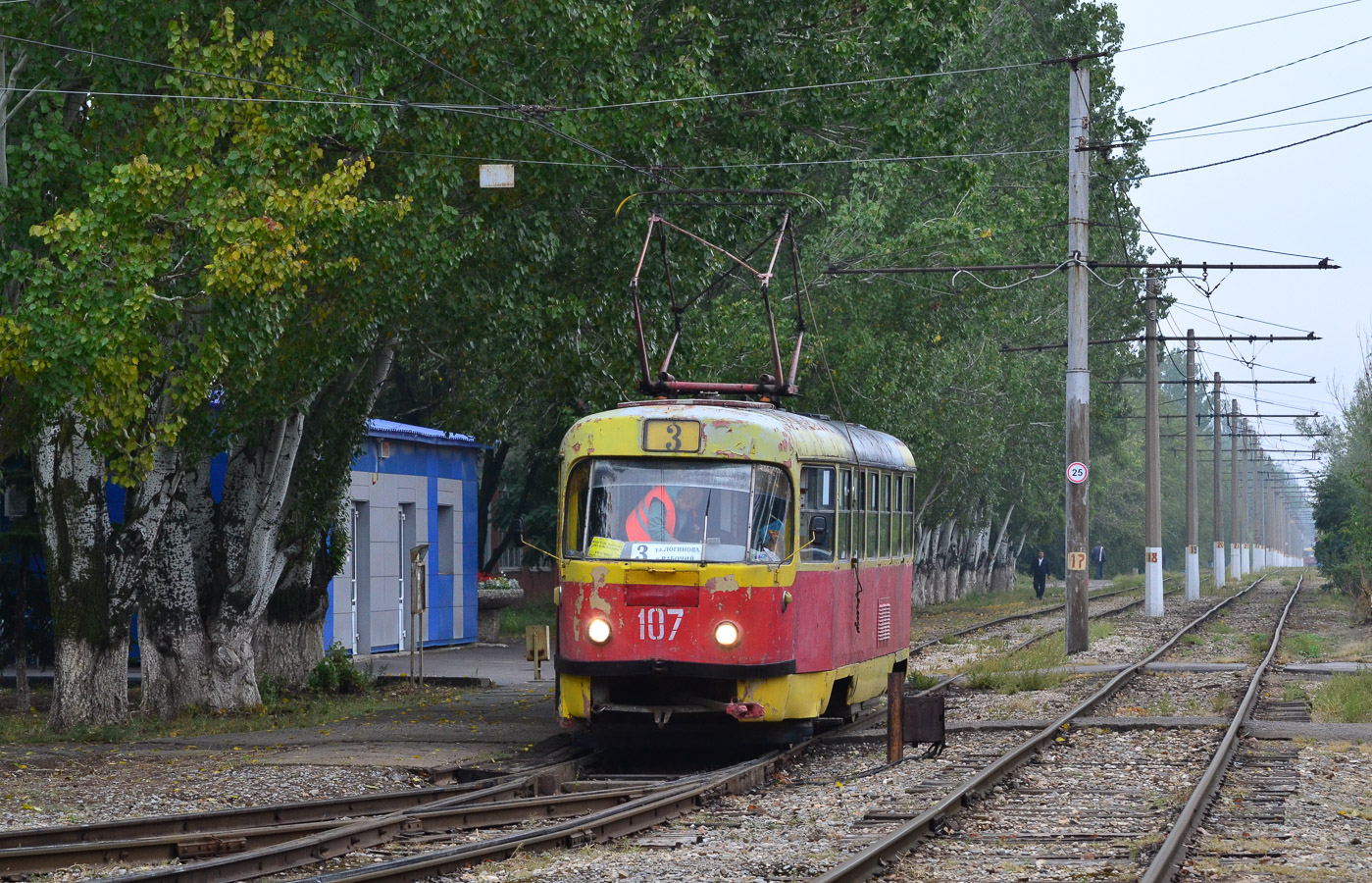 Волжский, Tatra T3SU № 107