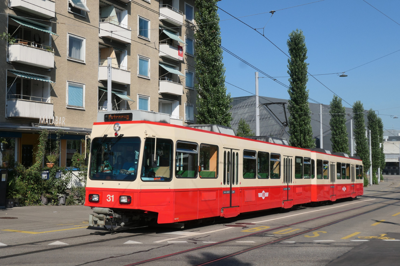 Ciurichas, SWP/SIG/BBC Be 8/8 nr. 31-32; Ciurichas — Farewell Tram 2000 first series with Forchbahn 2000