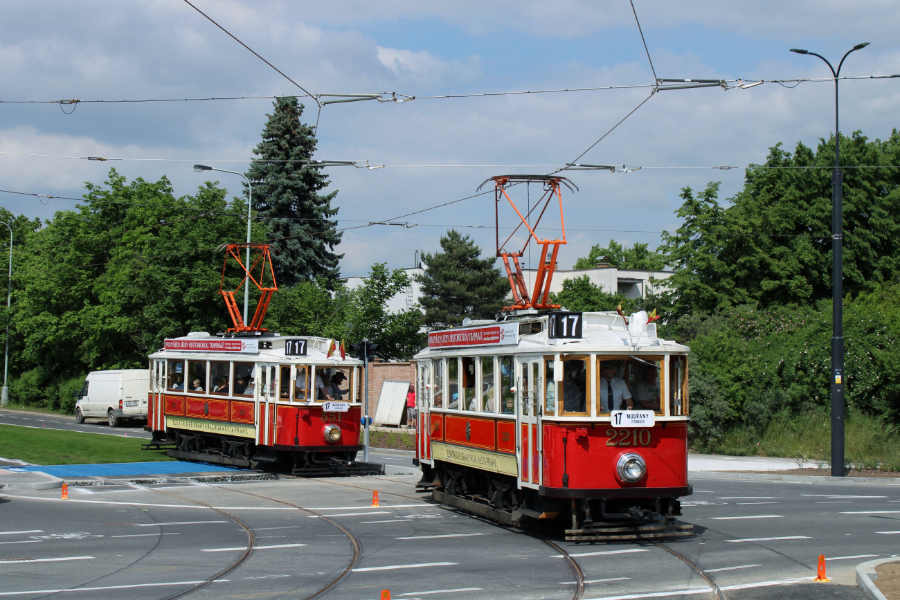Praha, Ringhoffer DSM č. 2210; Praha — Beginning of operations on new tram line Sídliště Modřany — Libuš