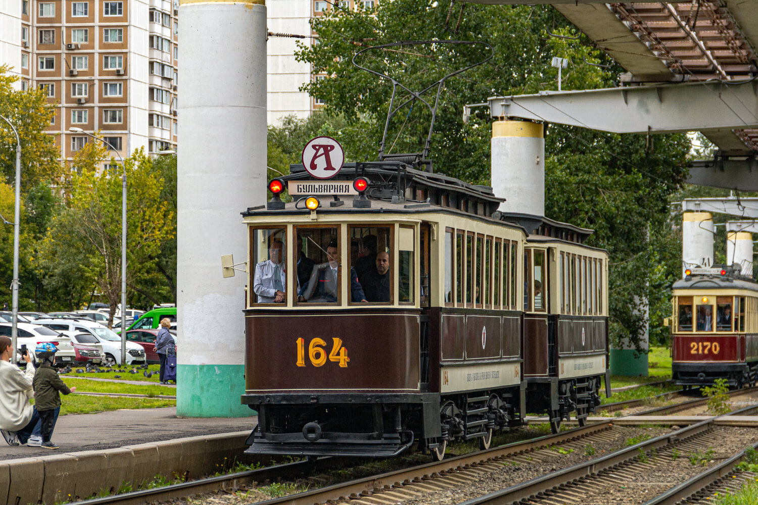 Москва, Ф (Мытищинский) № 164; Москва — Парад и выставка трамваев в честь Дня города 9 сентября 2023