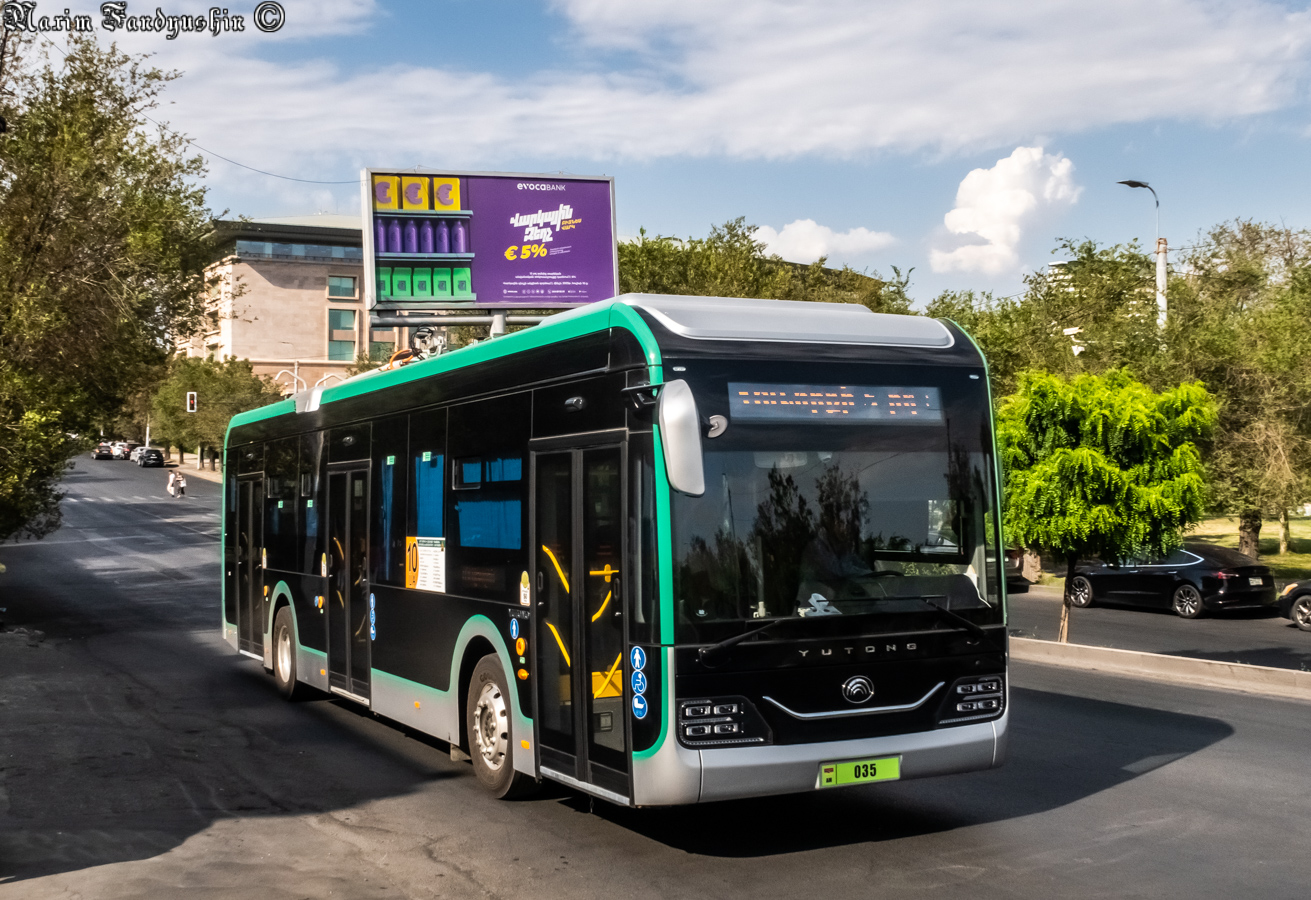 Ереван, Yutong ZK6128BEVG № 035