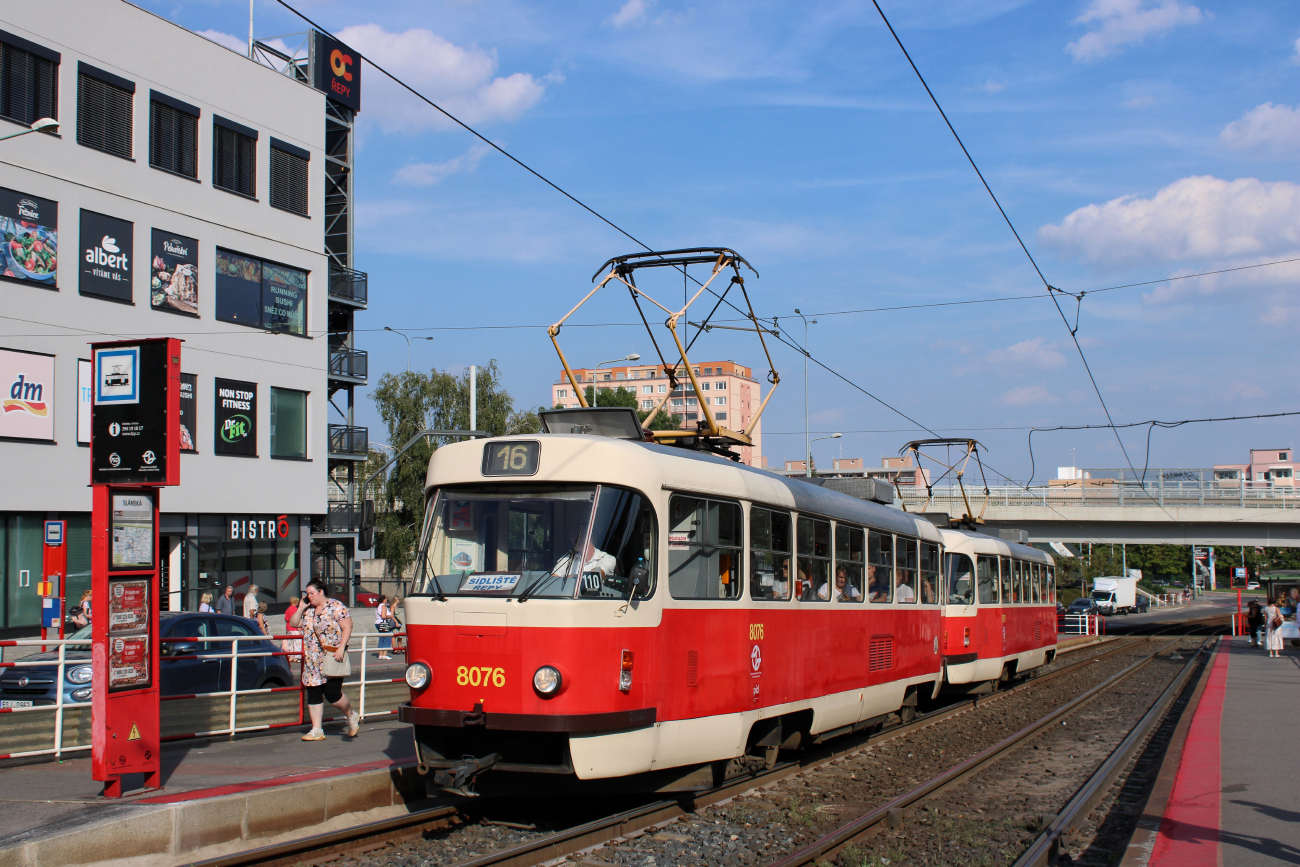 Прага, Tatra T3M2-DVC № 8076 Прага, Tatra T3M2-DVC № 8076