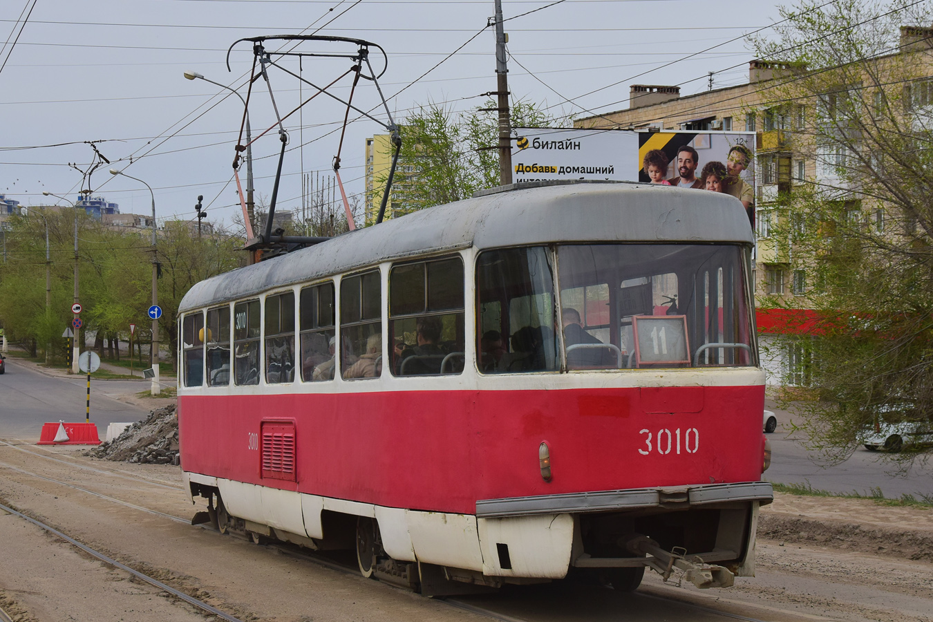 Volgograd, Tatra T3SU (2-door) N°. 3010