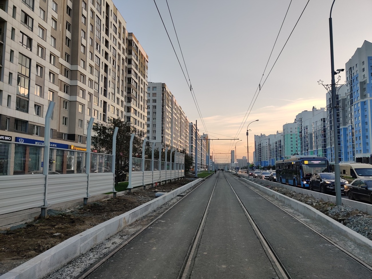 叶卡捷琳堡 — The construction of a tram line to Akademichesky