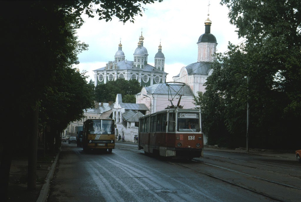 Смоленск, 71-605 (КТМ-5М3) № 138; Смоленск — Демонтажи и закрытые линии; Смоленск — Исторические фотографии (1992 — 2001 гг.)