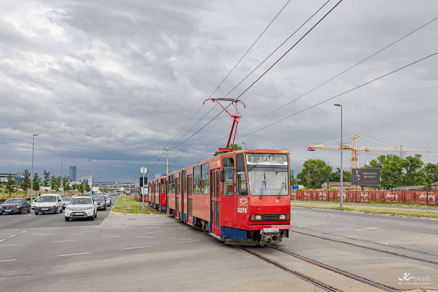 Белград, Tatra KT4YU-M № 2275