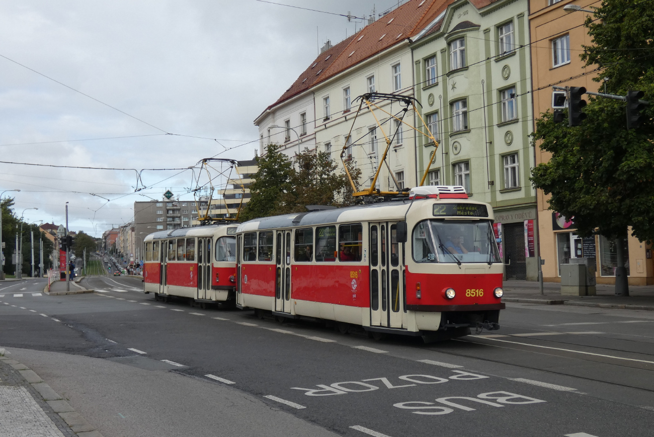 Прага, Tatra T3R.P № 8516