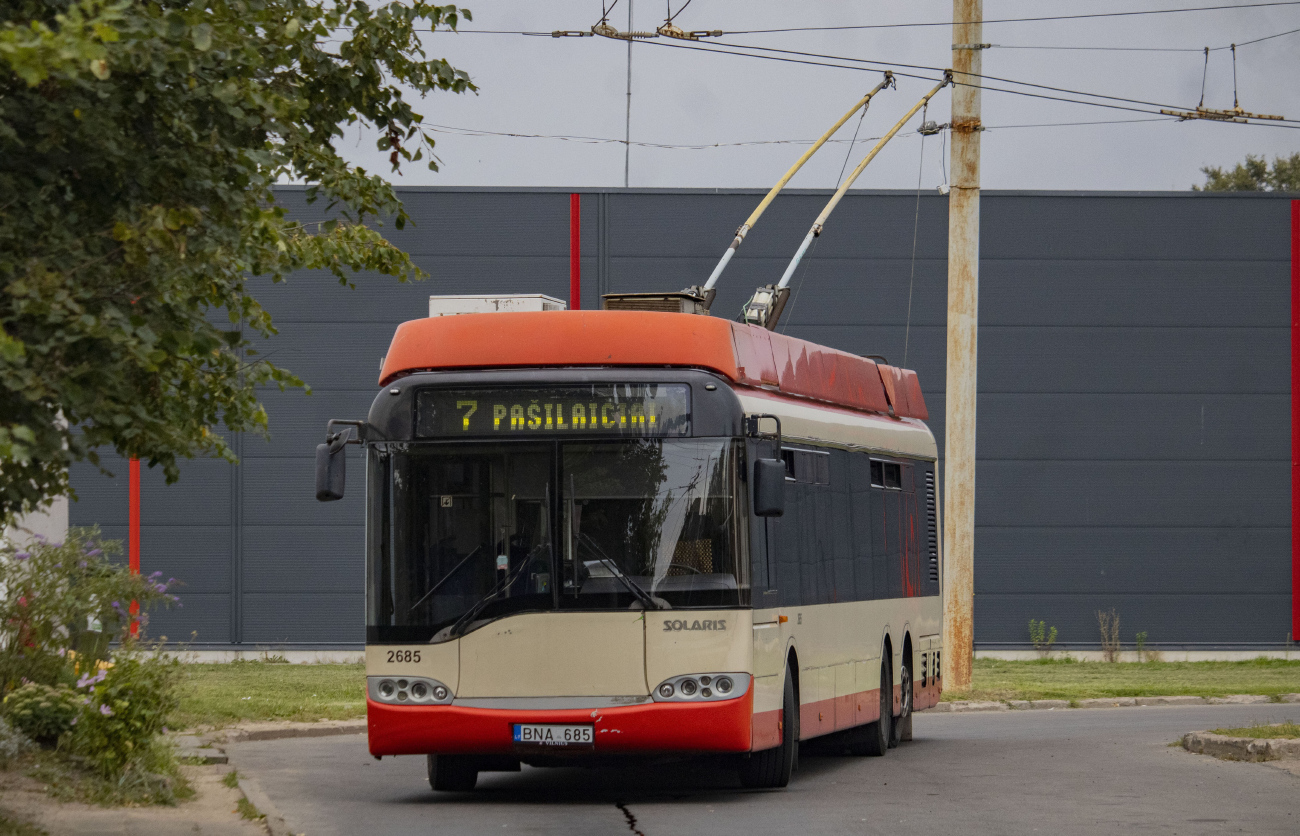 Вильнюс, Solaris Trollino II 15 AC № 2685 Вильнюс, Solaris Trollino II 15 AC № 2685