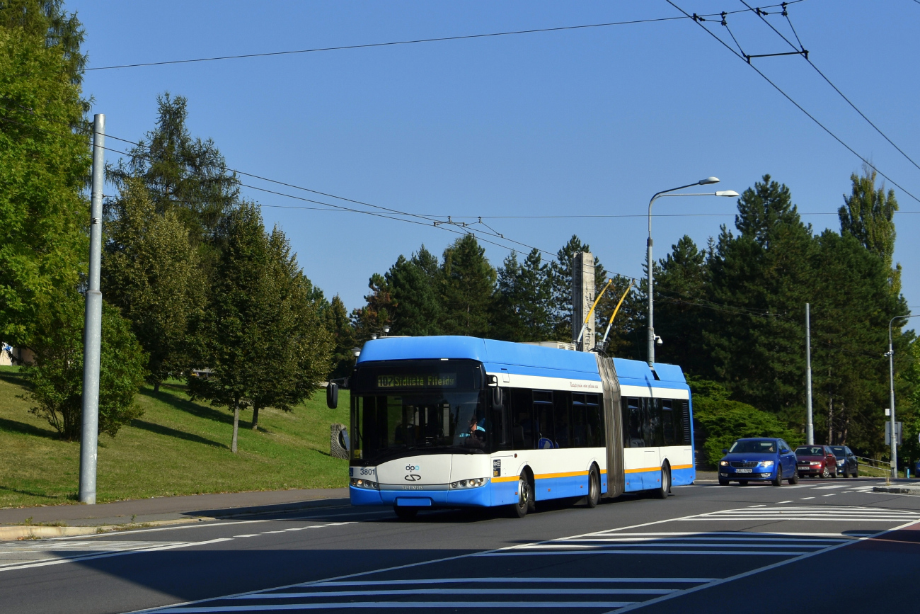 Ostrava, Solaris Trollino III 18 AC # 3801 Ostrava, Solaris Trollino III 18 AC # 3801