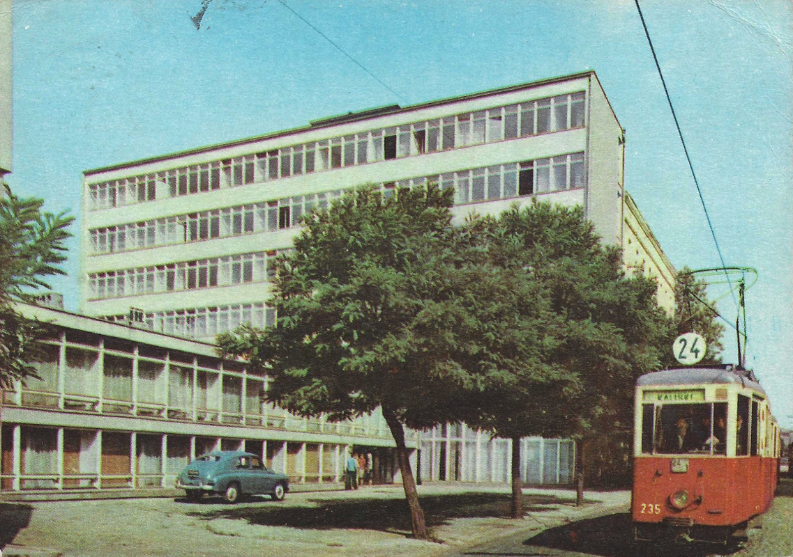Лодзь, Konstal 2N № 235; Лодзь — Старые фотографии