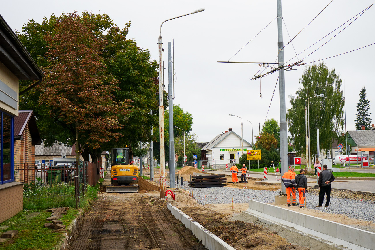 Даугавпилс — Реконструкция трамвайной линии до хлебокомбината