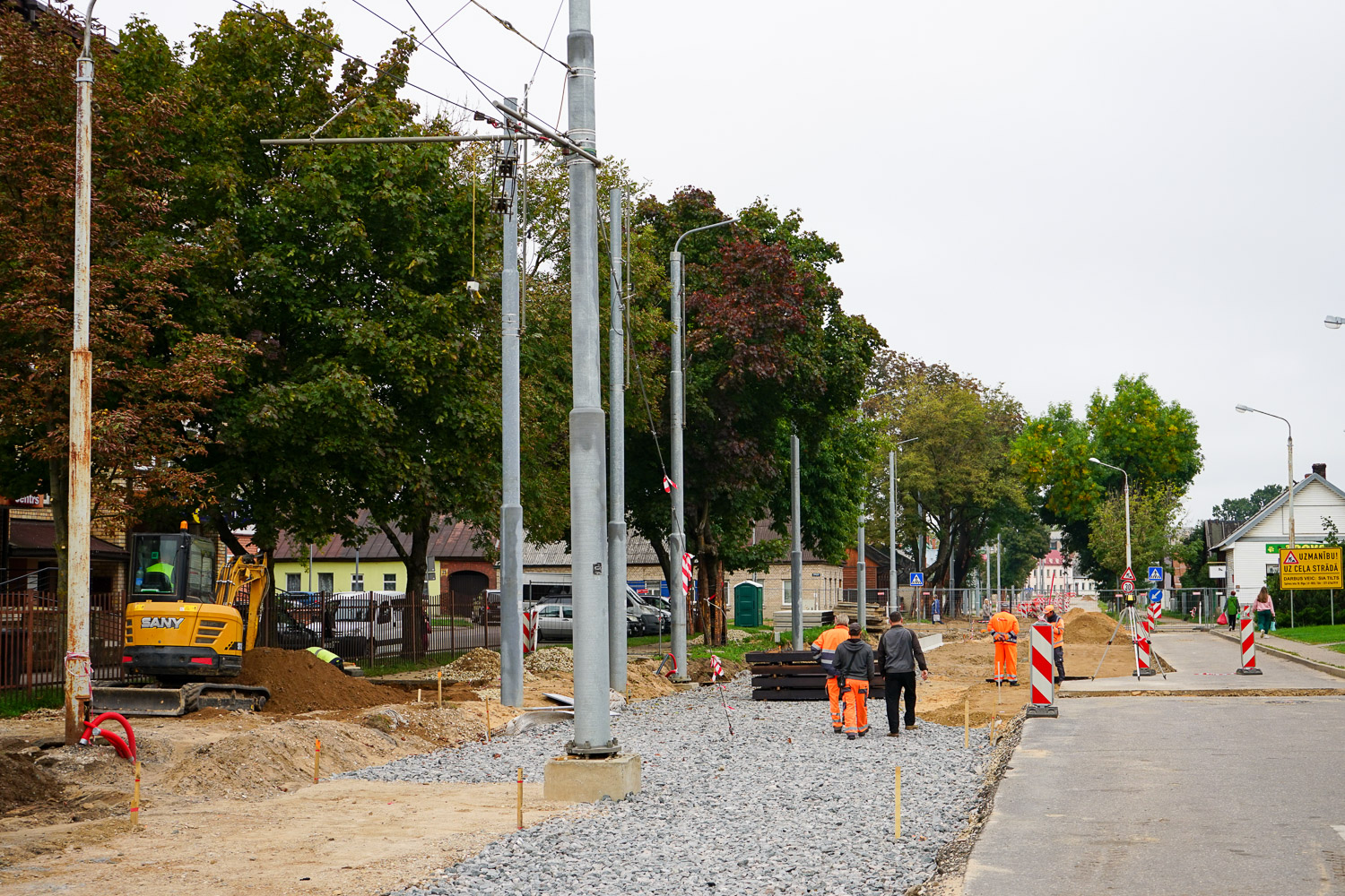 Даугавпилс — Реконструкция трамвайной линии до хлебокомбината
