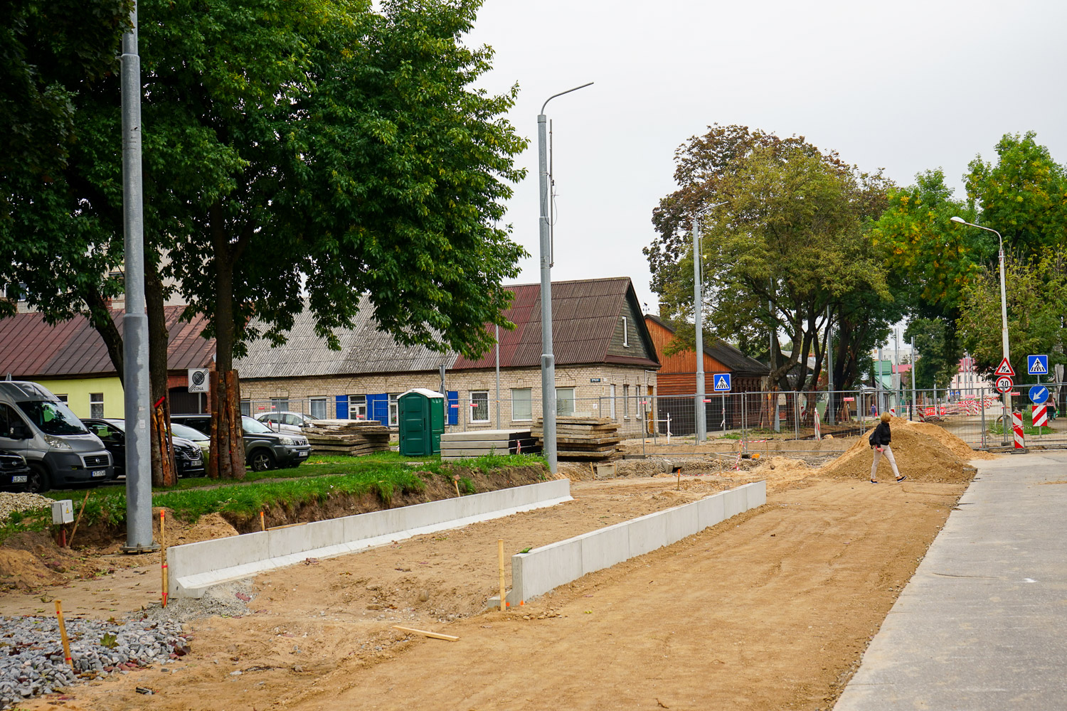 Dyneburg — Reconstruction of tram line to the Bread Factory