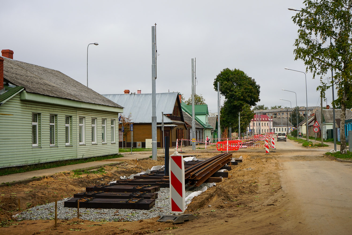 Даугавпилс — Реконструкция трамвайной линии до хлебокомбината