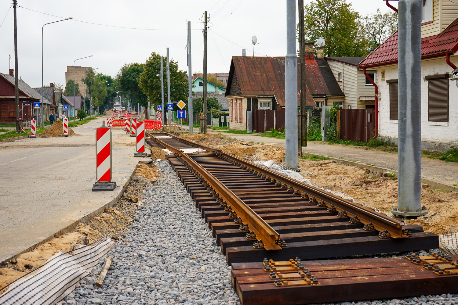 陶格夫匹爾斯 — Reconstruction of tram line to the Bread Factory