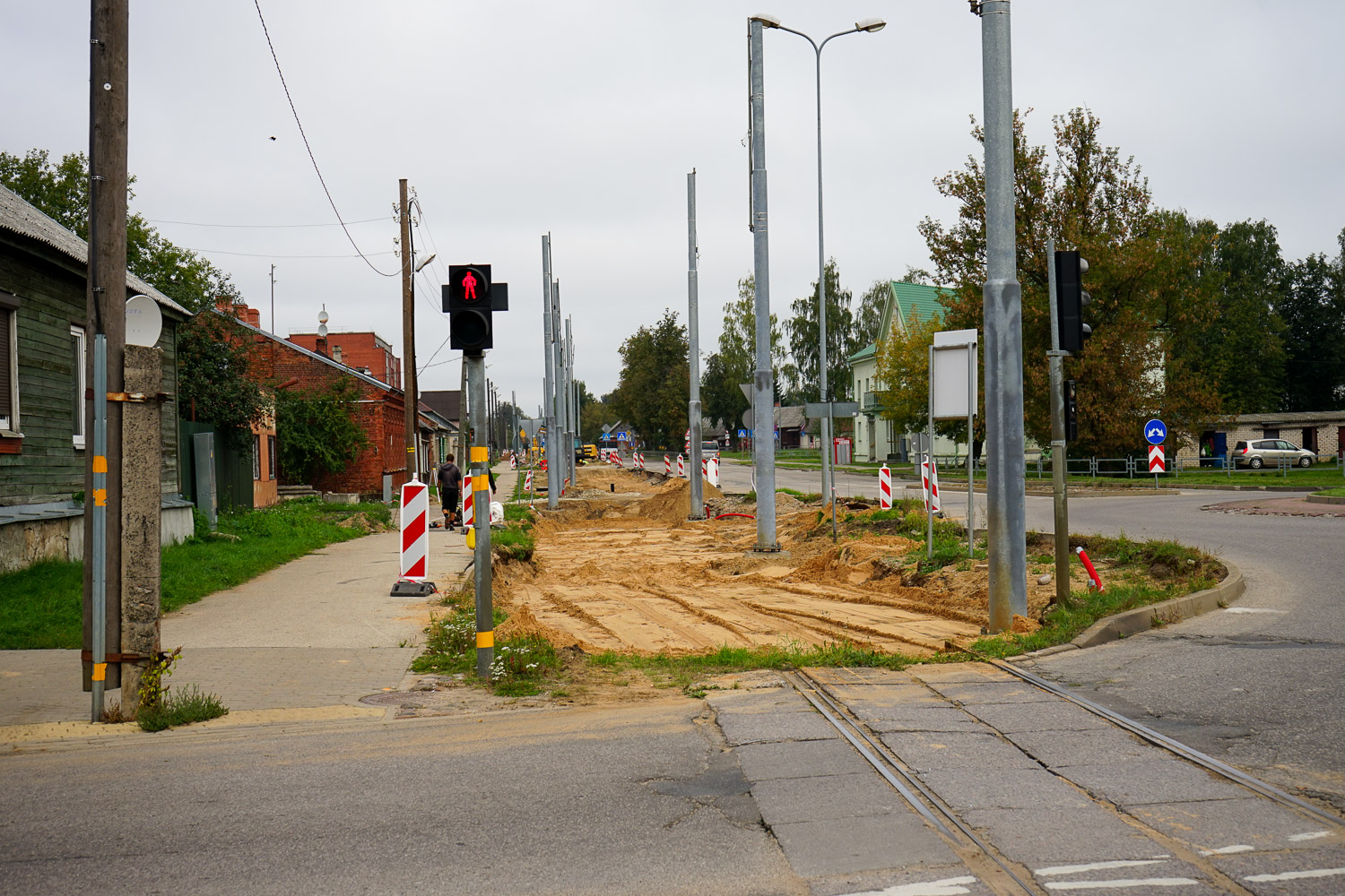 Väinänlinna — Reconstruction of tram line to the Bread Factory
